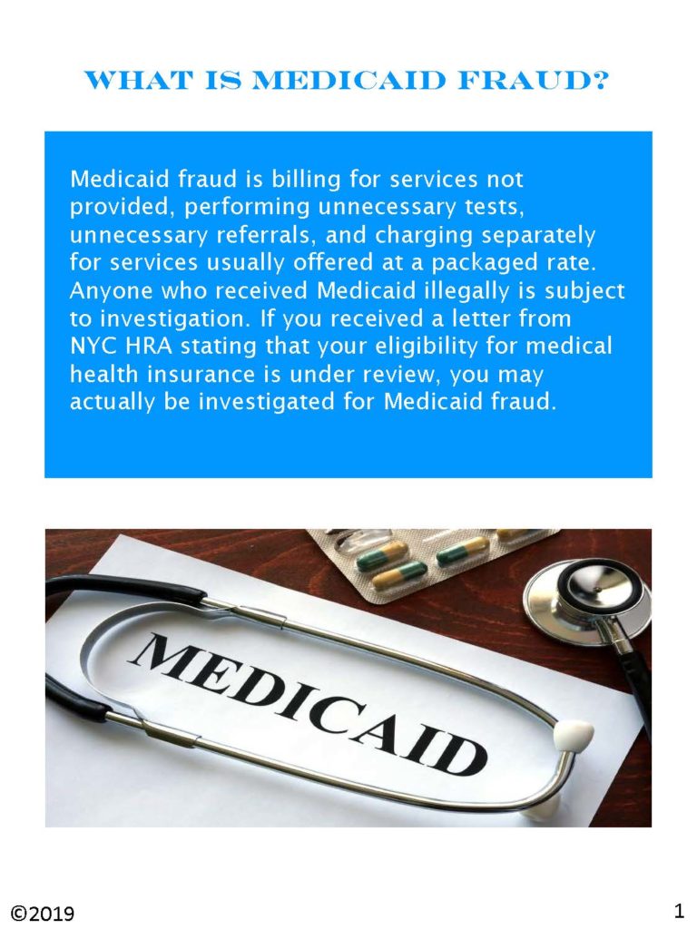 What is Medicaid Fraud?